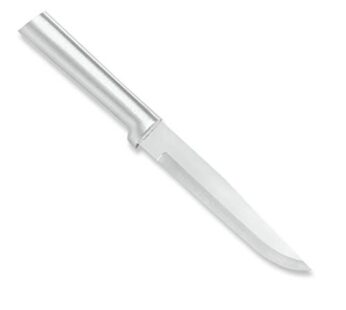 Rada Cutlery Stubby Butcher Knife ? Stainless Steel Blade With Aluminum Handle Made in the