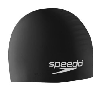 Speedo Unisex-Adult Swim Cap Silicone, Speedo Black, One Size