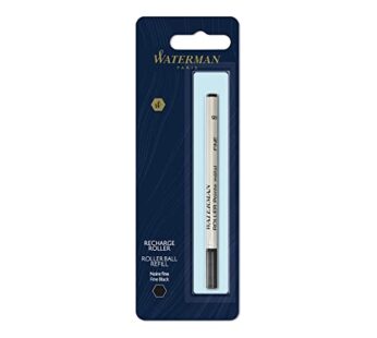 Waterman? Rollerball Pen Refill, Fine Point, 0.5 mm, Black