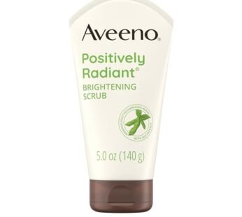 Aveeno Positively Radiant Skin Brightening Exfoliating Daily Facial Scrub, Moisture-Rich S