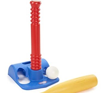 Little Tikes TotSports T-Ball Set, Red Red/Blue, 11inx12inx22″