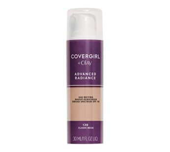 COVERGIRL Advanced Radiance Age Defying Foundation Makeup Natural Ivory, 1 oz (packaging m