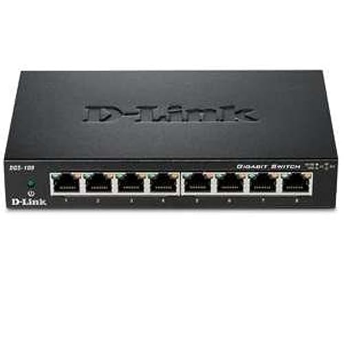 D-Link Ethernet Switch, 8 Port Gigabit Unmanaged Metal Fanless Desktop or Wall Mount Desig - Image 4