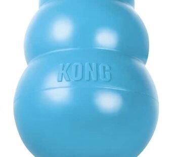 KONG Puppy – Natural Teething Rubber Chew Toy for Dogs – Stuffable Dog Toy for Extended Pl