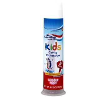 Aquafresh Kids Fluoride Toothpaste with Triple Protection, Bubblemint , 4.6 oz (130.4 g)