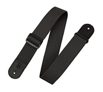 Levy’s Leathers 2″ Polypropylene Guitar Strap with Genuine Leather Ends and Tri-glide Adju
