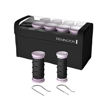 Remington Compact Ceramic Dual Voltage Hair Setter & Rollers, 1-1 ?” Purple/Black, 10 Piec