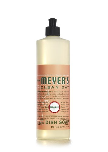 MRS. MEYER'S CLEAN DAY MRS MEYER?S CLEANDAY Liquid Dish Soap, Geranium, 16 Fluid Ounce