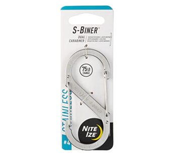 Nite Ize Size-4 S-Biner Dual Carabiner, Stainless-Steel