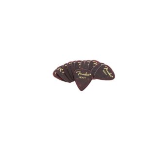 Fender Classic Celluloid Guitar Picks 351 Shape, Tortoise Shell, Heavy, 12-Pack