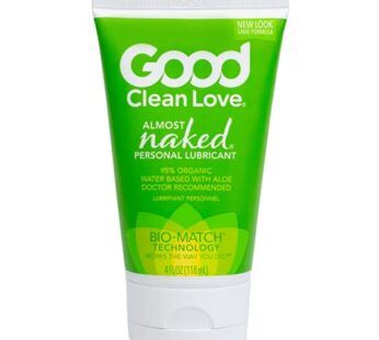 Good Clean Love Almost Naked Personal Lubricant, Organic Water-Based Lube with Aloe Vera,