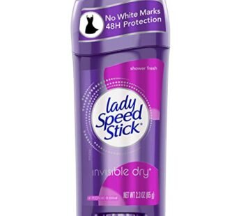 Lady Speed Stick Invisible Dry Antiperspirant & Deodorant, Shower Fresh – Purple 2.3 oz