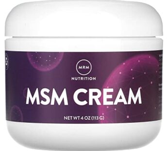 MRM MSM Cream with Vitamin A & D — 4 Oz.