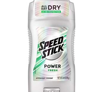 Speed Stick Power Antiperspirant Deodorant for Men, Fresh – 3 Ounce