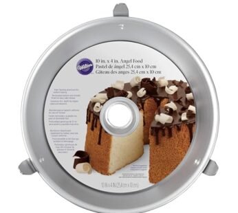 Wilton Angel Food Tube Cake Pan with Removable Inner Core, Durable Aluminum, 10-Inch