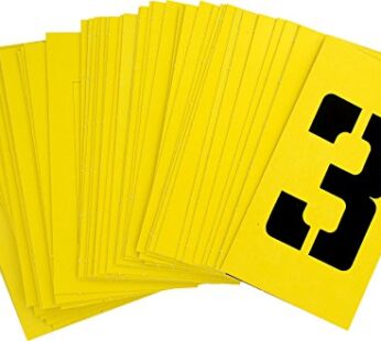 Hillman 847027 3-Inch Numbers, Letters, and Punctuation Combo Stencil Set