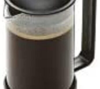 Bodum 12 oz Brazil French Press Coffee Maker, High-Heat Borosilicate Glass, Black – Made i
