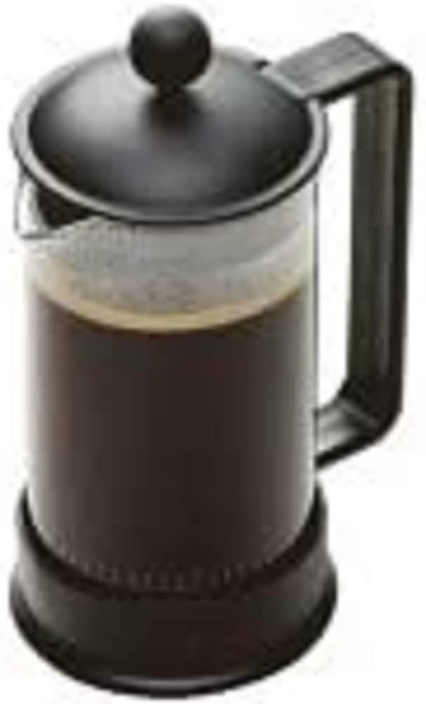 Bodum 12 oz Brazil French Press Coffee Maker, High-Heat Borosilicate Glass, Black - Made i