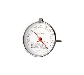 Taylor Leave-in Meat Oven Safe Compact Analog Dial Meat Food Grill BBQ Kitchen Cooking The
