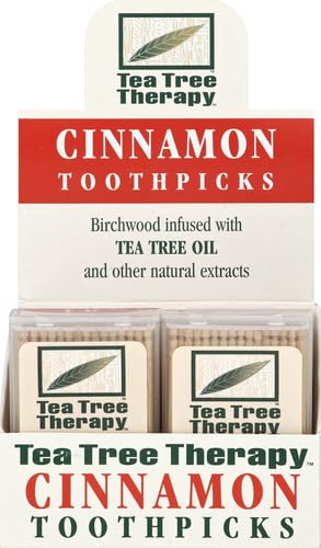 Tea Tree Therapy Toothpicks, Cinnamon, 100 Count - Image 2