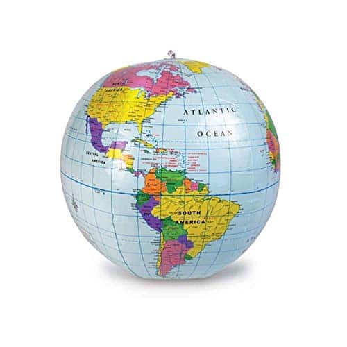 Learning Resources Inflatable 12 inch Globe - Ages 6+ Earth Globe, Geography for Kids - Image 2