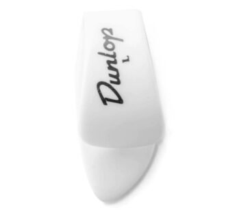 JIM DUNLOP 9003P White Plastic Thumbpicks, Large, 4/Player’s Pack