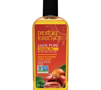 Desert Essence, 100% Pure Jojoba Oil, Moisturizer and Cleanser for Skin, Hair and Scalp, 4