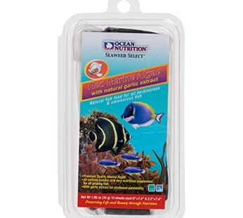 Ocean Nutrition Seaweed Selects Red Marine Algae Fish Food 10-Sheets 1.0-Ounces (30 Grams)