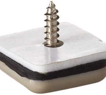 Shepherd Hardware 9240 1-Inch Square Adhesive, Slide Glide Furniture Sliders, 8-Pack, Tan