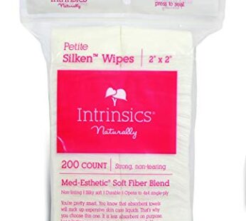 Intrinsics 407300 Petite Silken Wipes – 2″x2″, 4-ply Blend of Soft Fibers, 200 Count