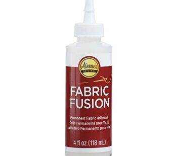 Aleene’s 23473 Fabric Fusion Permanent Fabric Adhesive ,Clear,4oz
