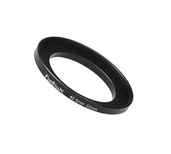 Fotodiox Metal Step Up Ring Filter Adapter, Anodized Black Aluminum 40.5mm-52mm, 40.5-52 m