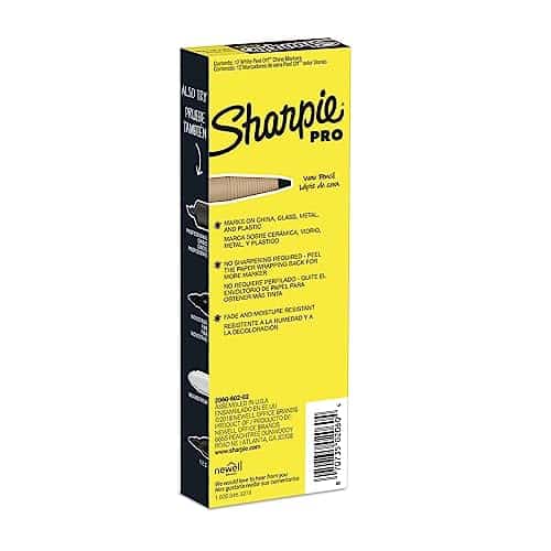 SHARPIE Peel-Off China Marker Grease Pencils, White, Box of 12 - Image 4