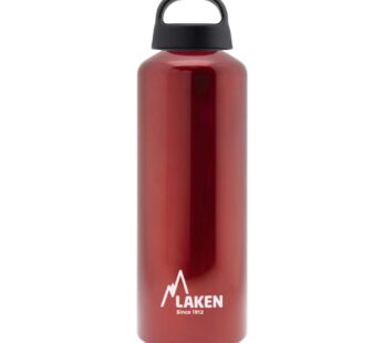 Laken Classic Aluminum Water Bottle, Wide Mouth with Screw Cap and Loop, BPA Free, Made in
