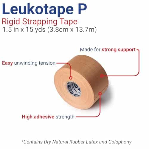 Leukotape P Adhesive Strapping Tape ? for Sports Injuries, Strains and Sprains - 1.5 in x - Image 3