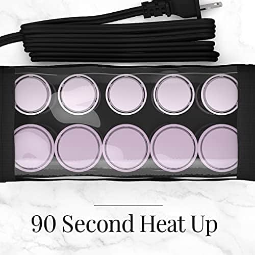 Remington Compact Ceramic Dual Voltage Hair Setter & Rollers, 1-1 ?" Purple/Black, 10 Piec - Image 7