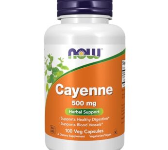 NOW Supplements, Cayenne (Capsicum annuum) 500 mg, Herbal Support, 100 Veg Capsules