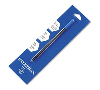 Waterman Rollerball Refill for Rollerball Pens, Fine point, Blue ink (540961)