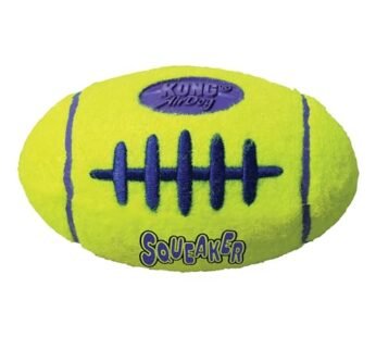 KONG – AirDog? Squeaker Football – Squeaky Bounce and Fetch Toy, Tennis Ball Material – Fo
