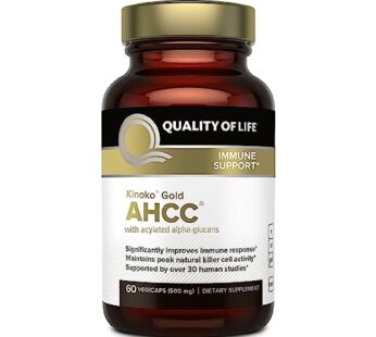 Premium Kinoko Gold AHCC Supplement?500mg of AHCC per Capsule?Supports Immune Health, Live