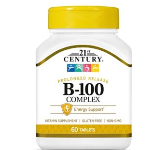 21st Century B 100 Complex Prolonged Release Caplets, 60 Count (Pack of 1)