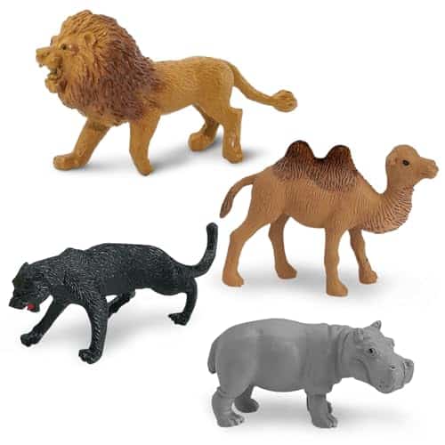 Safari Ltd. Wild TOOB - 12 Mini Figurines: Giraffe, Bear, Tiger, Camel, Lion, Crocodile, G - Image 5