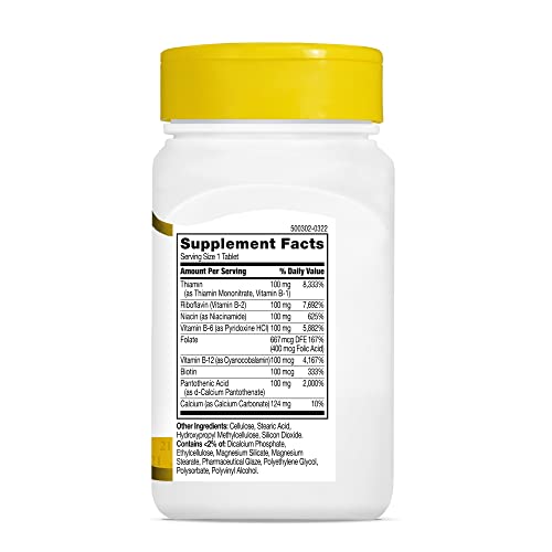 21st Century B 100 Complex Prolonged Release Caplets, 60 Count (Pack of 1) - Image 5