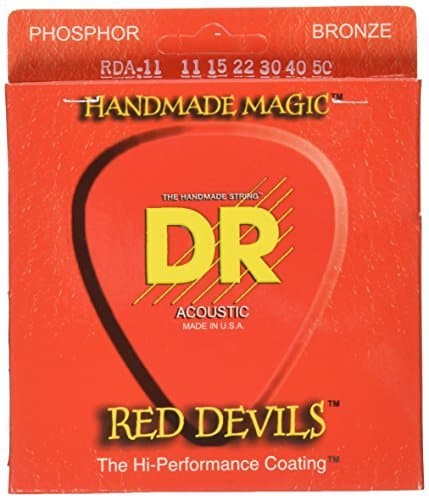 DR Strings Red Devils - Red Coated Acoustic11-50
