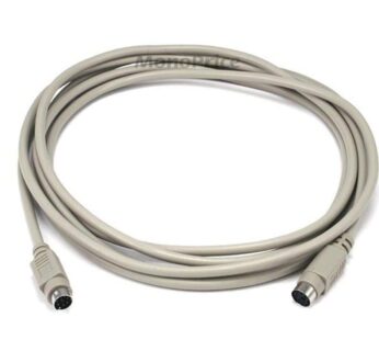 Monoprice PS/2 MDIN-6 Male to Female Cable – 10 Feet – Used as PS/2 Keyboard/Mouse Connect