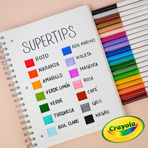 Crayola Super Tips Markers, Coloring Book Markers, 20 count - Image 6