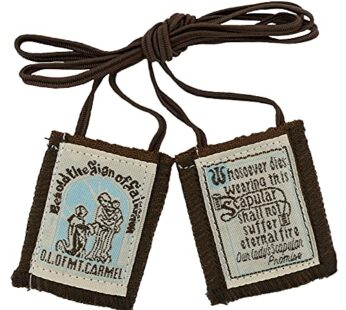 1 X Brown Scapular – “Behold the Sign of Salvation”