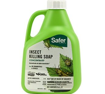 Safer 5118-6 Insect Killing Soap Concentrate – Insecticidal Soap for Plants – Kills Aphids