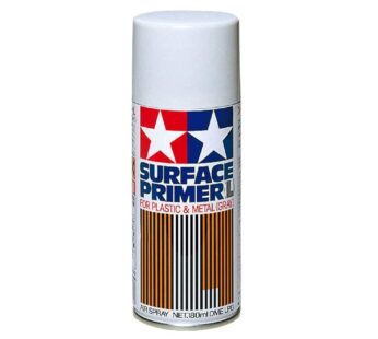 Tamiya TAM87042 87042 Surface Primer L Gray, 180ml Spray Can, Light Gray