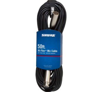 Shure C50J 50′ Hi-Flex Chrome XLR Cable Connectors